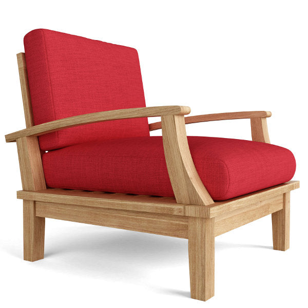 Brianna Deep Seating Armchair + Cushion Outdoor Chair