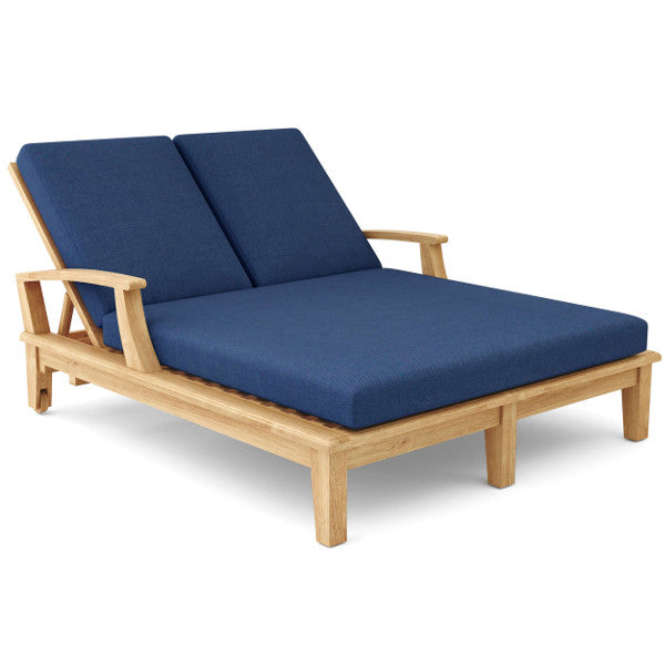 Brianna Double Sun Lounger with Arm Lounge Chair