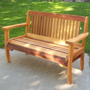 Cabbage Hill Garden Bench Garden Bench 4' / Cedar Stain