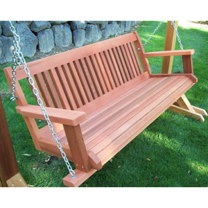 Cabbage Hill Porch Swing Porch Swing 5' / Weathered Redwash Stain