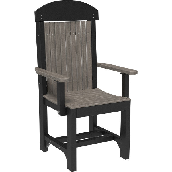 Captain Chair Outdoor Chair Coastal Gray &amp; Black / Dining Height