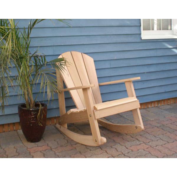 Cedar Adirondack Rocking Chair by Creekvine Designs The Charming
