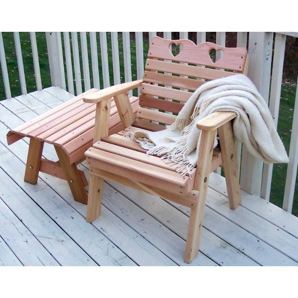 Cedar Country Hearts Patio Chair Outdoor Chair