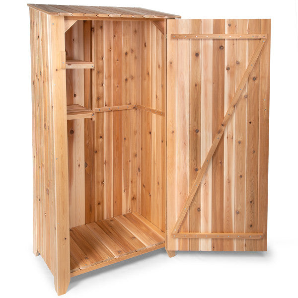 Cedar Garden Hutch Storage Benches 34&quot;