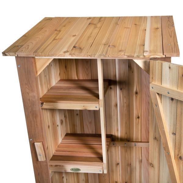 Cedar Garden Hutch Storage Benches