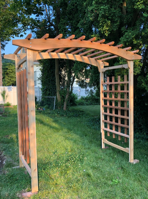 Cedar Pagoda Wedding Arbor Porch Swing Stand