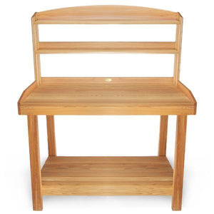 Cedar Potting Bench Storage Benches