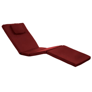Chaise Lounger Cushion Cushions & Pillows Red