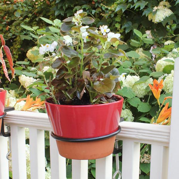 Clamp-On Flower Pot Ring Pack of 2 Clamp