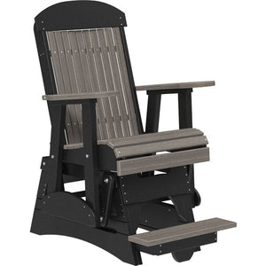 Classic Balcony Glider Outdoor Glider 2ft / Coastal Gray & Black