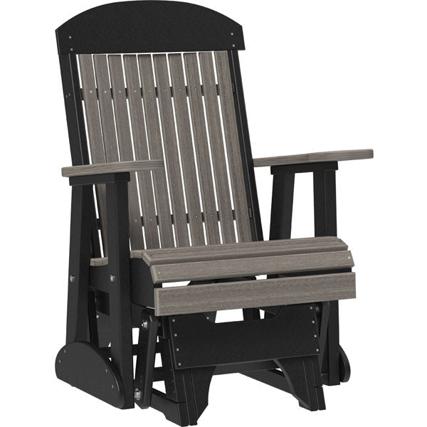 Classic Glider Chair Outdoor Glider 2ft / Coastal Gray &amp; Black