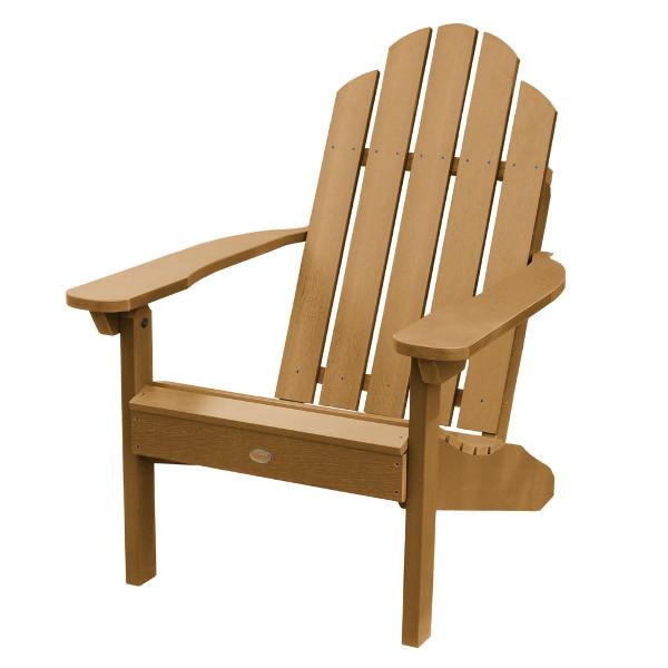 Classic Outdoor Westport Adirondack Chair Patio Chair Toffee