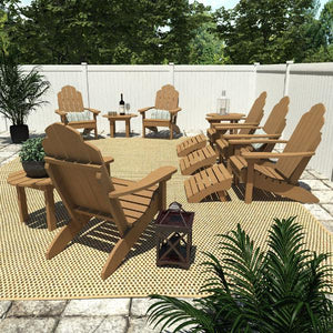 Classic Westport Adirondack Fireside Set Conversation Set