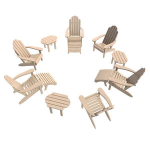 Classic Westport Adirondack Fireside Set Conversation Set