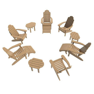 Classic Westport Adirondack Fireside Set Conversation Set