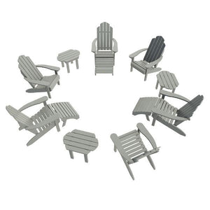 Classic Westport Adirondack Fireside Set Conversation Set