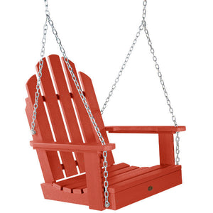 Classic Westport Single Seat Swing Seat Swing Rustic Red