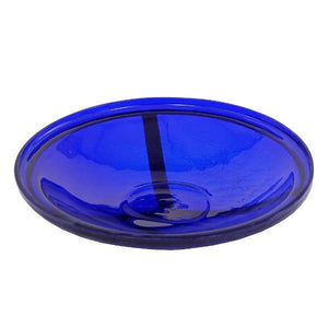 Cobalt Blue Crackle Glass Birdbath Bowl Birdbath Bowls