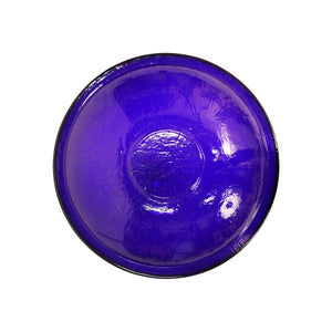 Cobalt Blue Crackle Glass Birdbath Bowl Birdbath Bowls