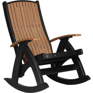 Comfort Rocker Rocker Chair Antique Mahogany & Black