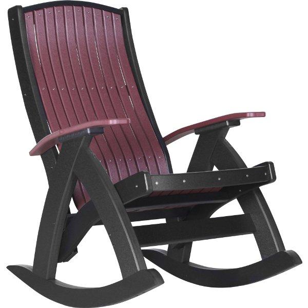 Comfort Rocker Rocker Chair Cherrywood &amp; Black
