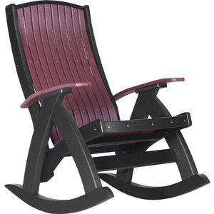 Comfort Rocker Rocker Chair Cherrywood & Black