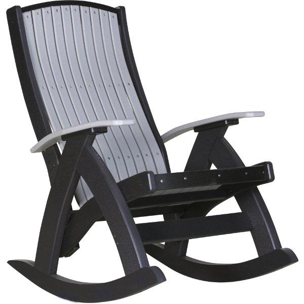 Comfort Rocker Rocker Chair Dove Gray &amp; Black