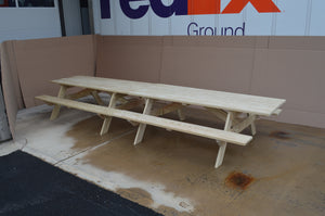 Commercial Grade Pressure Treated Pine Park Picnic Table (ADA Compliant) Picnic Table