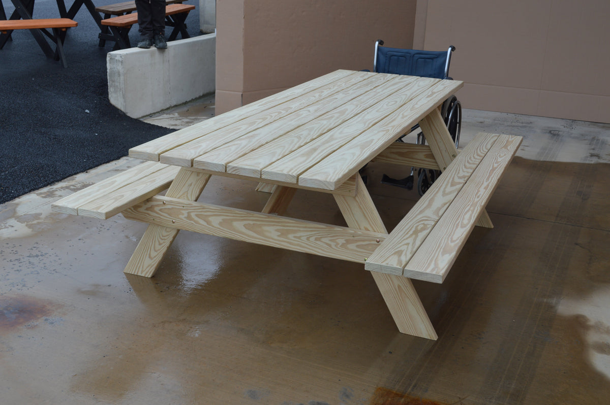 Commercial Grade Pressure Treated Pine Park Picnic Table (ADA Compliant) Picnic Table