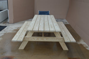 Commercial Grade Pressure Treated Pine Park Picnic Table (ADA Compliant) Picnic Table