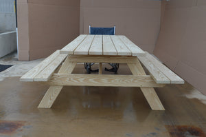 Commercial Grade Pressure Treated Pine Park Picnic Table (ADA Compliant) Picnic Table