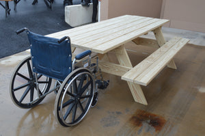 Commercial Grade Pressure Treated Pine Park Picnic Table (ADA Compliant) Picnic Table