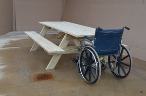 Commercial Grade Pressure Treated Pine Park Picnic Table (ADA Compliant) Picnic Table