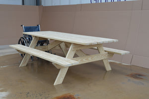 Commercial Grade Pressure Treated Pine Park Picnic Table (ADA Option) Picnic Table