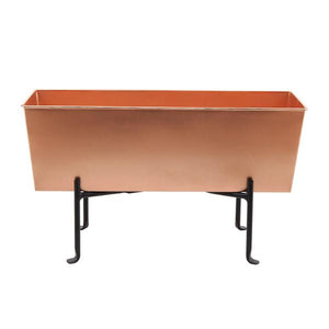 Copper Flower Box with adjustable Stand Folding Stand