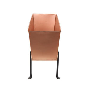 Copper Flower Box with adjustable Stand Folding Stand