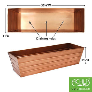Copper Plated Flower Box Flower Box