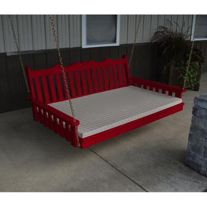 Yellow Pine 75" Twin Mattress Royal English Garden Swingbed