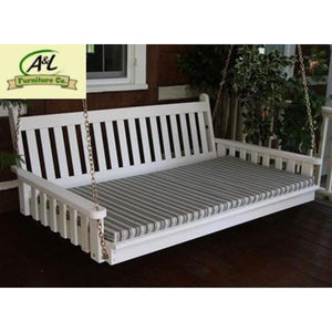 Yellow Pine 75" Twin Mattress Traditional English Swingbed - The Charming Bench Company