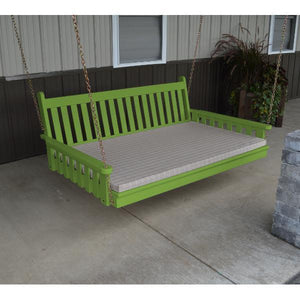 Yellow Pine 75" Twin Mattress Traditional English Swingbed - The Charming Bench Company