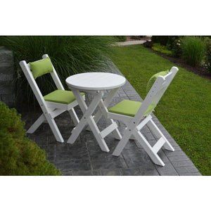 Coronado Folding Poly Bistro Set - The Charming Bench Company