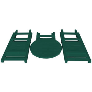 Coronado Folding Poly Bistro Set - The Charming Bench Company