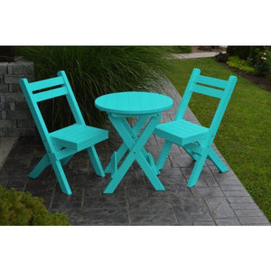 Coronado Folding Poly Bistro Set - The Charming Bench Company