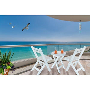 Coronado Folding Poly Bistro Set - The Charming Bench Company