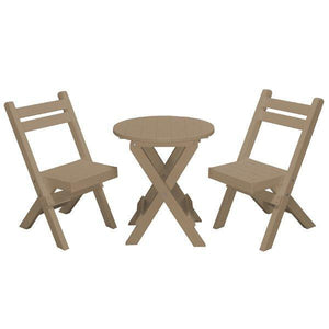 Coronado Folding Poly Bistro Set - The Charming Bench Company