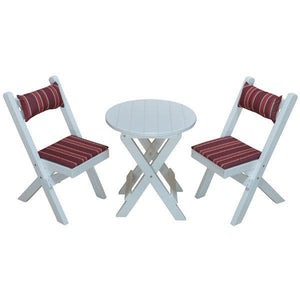 Coronado Folding Poly Bistro Set - The Charming Bench Company