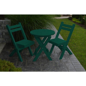 Coronado Folding Poly Bistro Set - The Charming Bench Company