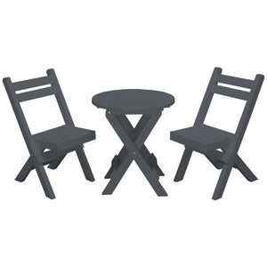 Coronado Folding Poly Bistro Set - The Charming Bench Company