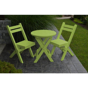 Coronado Folding Poly Bistro Set - The Charming Bench Company