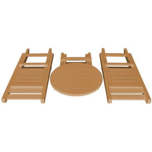 Coronado Folding Poly Bistro Set - The Charming Bench Company